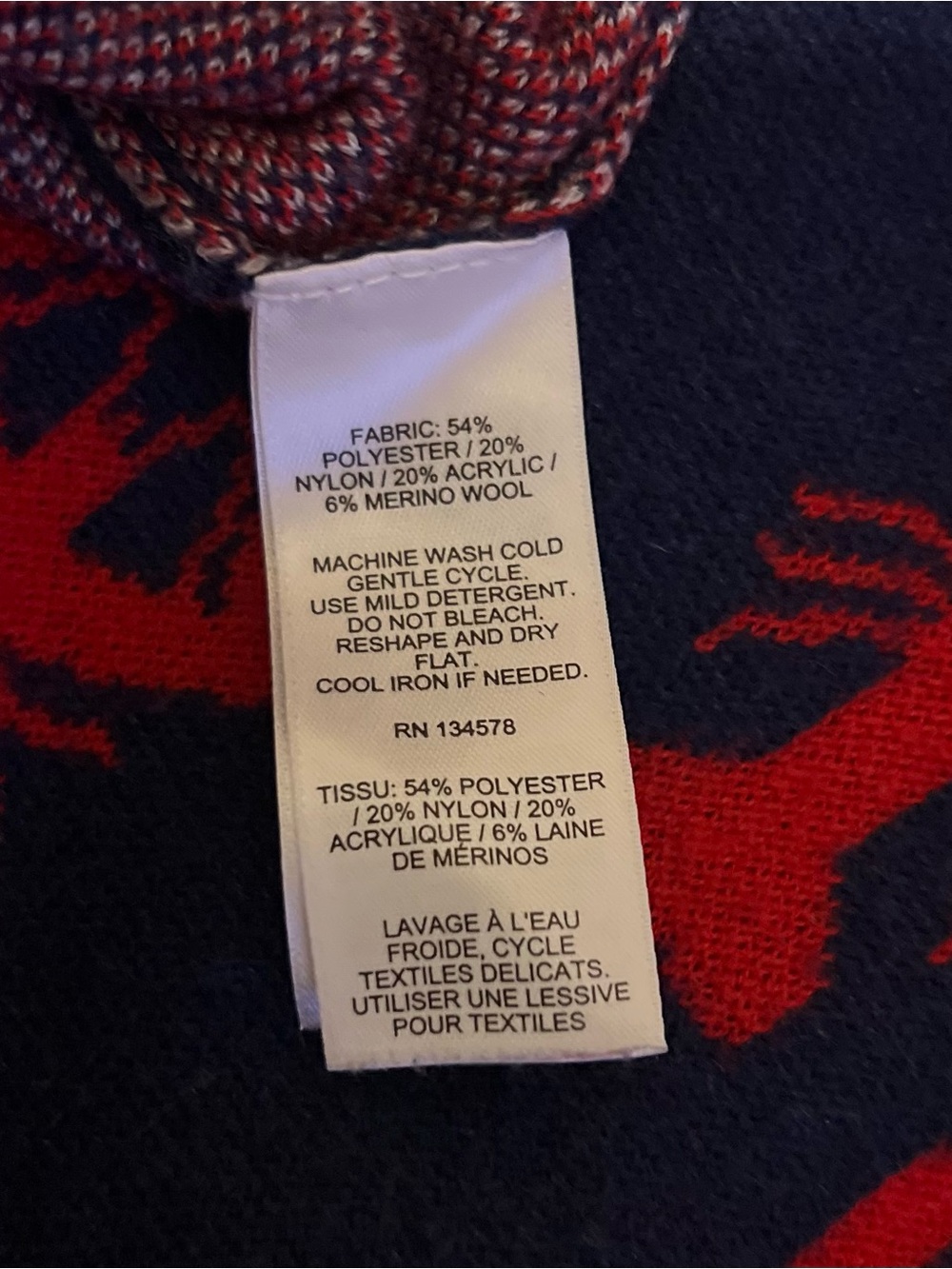 Vineyard Vines Navy Blue & Red 'Good Catch' Lobster Sweater - Picture 5 of 5